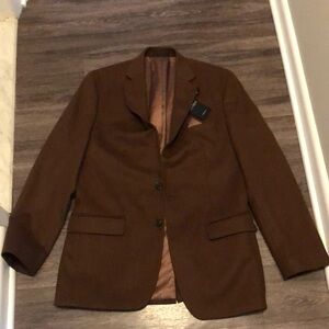 Lauren Ralph Lauren Vicuna Wool Lacrosse Blazer - Brown - 40L - NWT